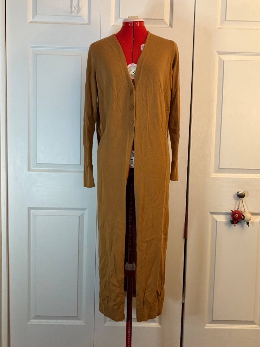 Free Press Clothing Carmel Brown Long Cardigan size L